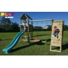 Balançoire Clara tour et portique commando + table banc