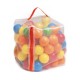 Set de 100 balles plastiques multicouleurs