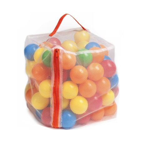 Set van 100 plastic ballenbak ballen multicolor