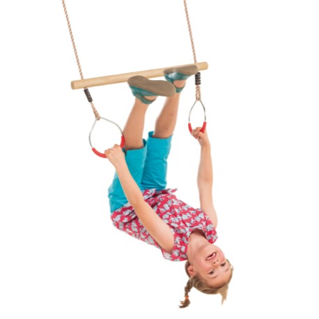 Houten trapeze en turnrigen