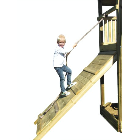 Klimwand met touw voor speeltoren Léa