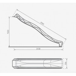 Toboggan Tsuri 150 cm vert lime